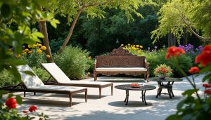 découvrez comment harmoniser mobilier moderne et objets anciens dans votre jardin pour créer un espace unique, élégant et plein de charme.