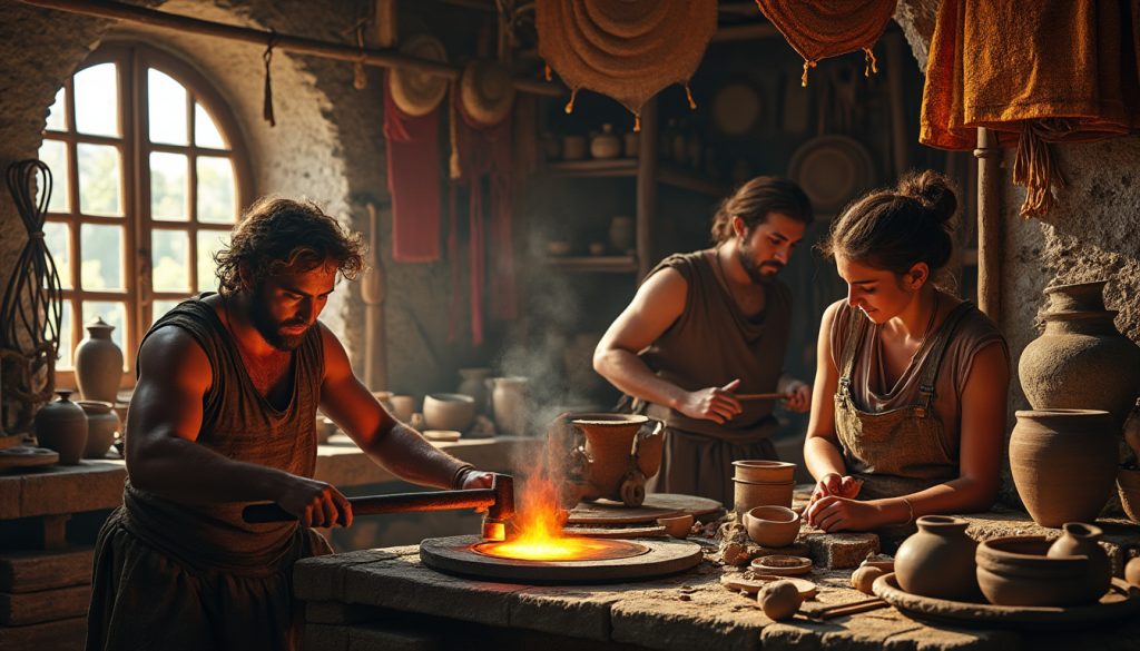 découvrez comment l’apprentissage pratique façonnait les compétences et le savoir-faire dans les métiers antiques, en transmettant traditions, techniques et expertise de génération en génération.