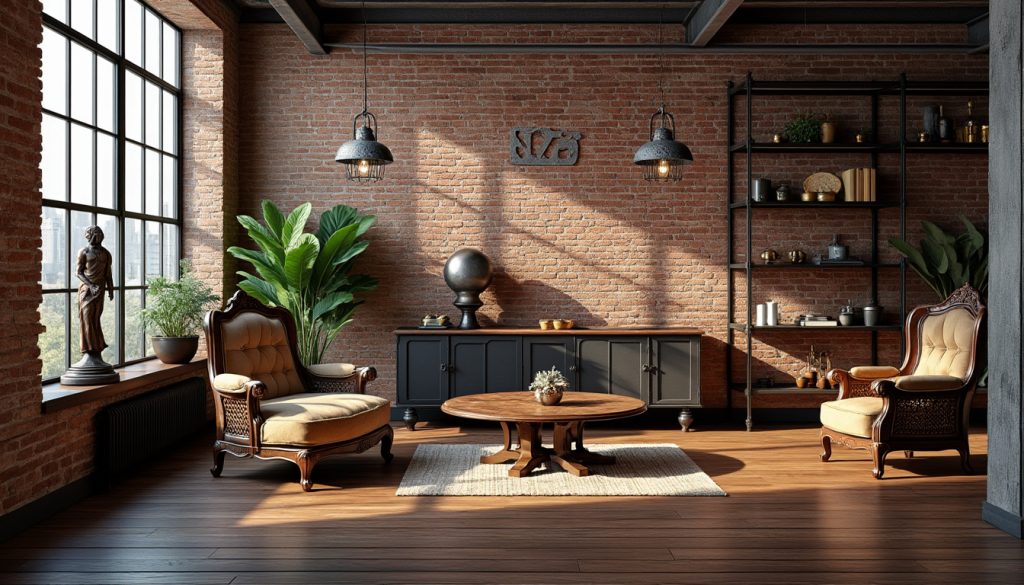 découvrez comment l’alliance de l’antiquité et du design industriel transforme les espaces en lieux uniques, alliant charme rétro et modernité audacieuse pour une décoration harmonieuse et élégante.
