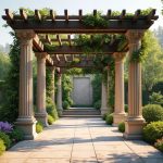 découvrez nos pergolas d’inspiration antique, parfaites pour sublimer votre espace extérieur avec élégance et charme intemporel.
