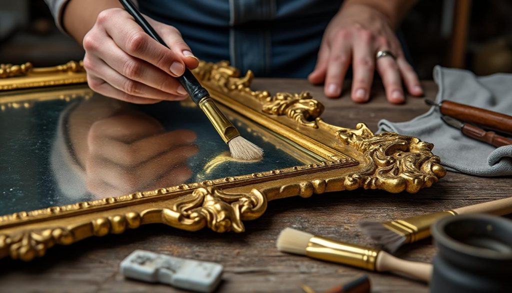 découvrez comment restaurer un vieux miroir doré à la feuille d’or grâce à nos conseils experts pour lui redonner tout son éclat et sa beauté d’antan.