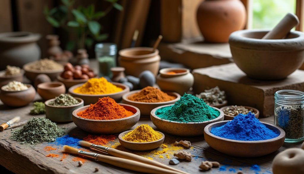 découvrez les pigments naturels antiques, une alternative écologique et saine aux peintures chimiques pour des œuvres authentiques et respectueuses de l'environnement.