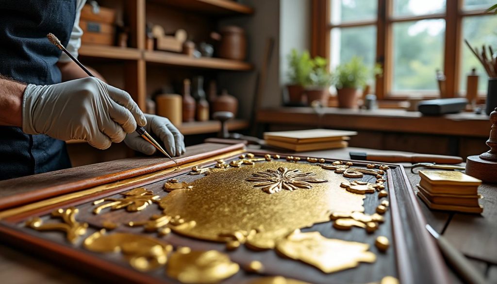 découvrez les avantages et techniques de la dorure sur bois, une compétence artisanale valorisante qui embellit et protège vos créations en bois.
